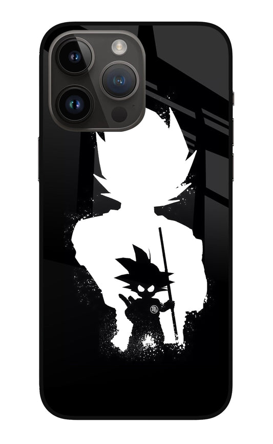 Goku Shadow iPhone 14 Pro Max Glass Case