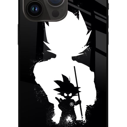 Goku Shadow iPhone 14 Pro Max Glass Case