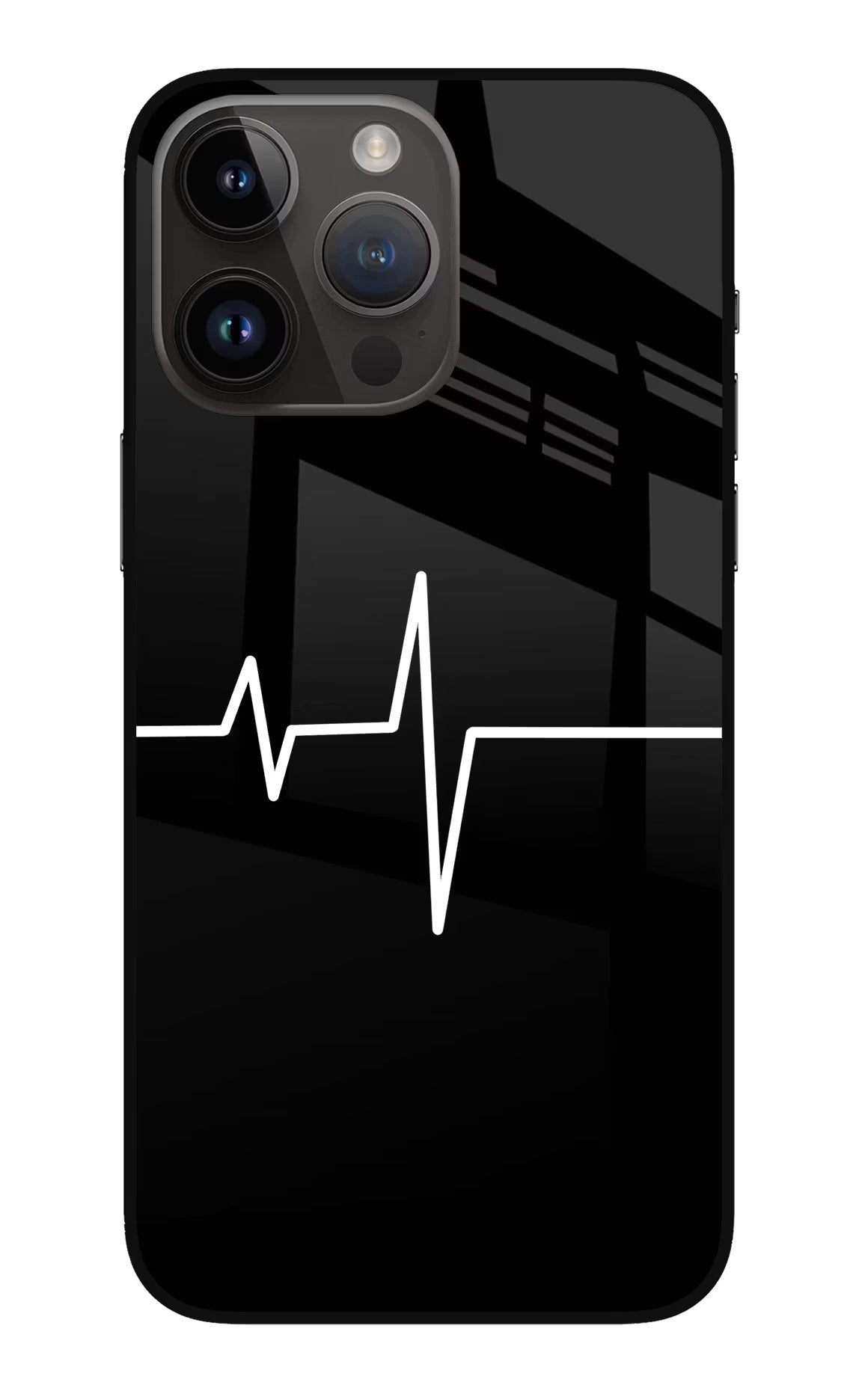 Heart Beats iPhone 14 Pro Max Glass Case Back Cover by Casekaro