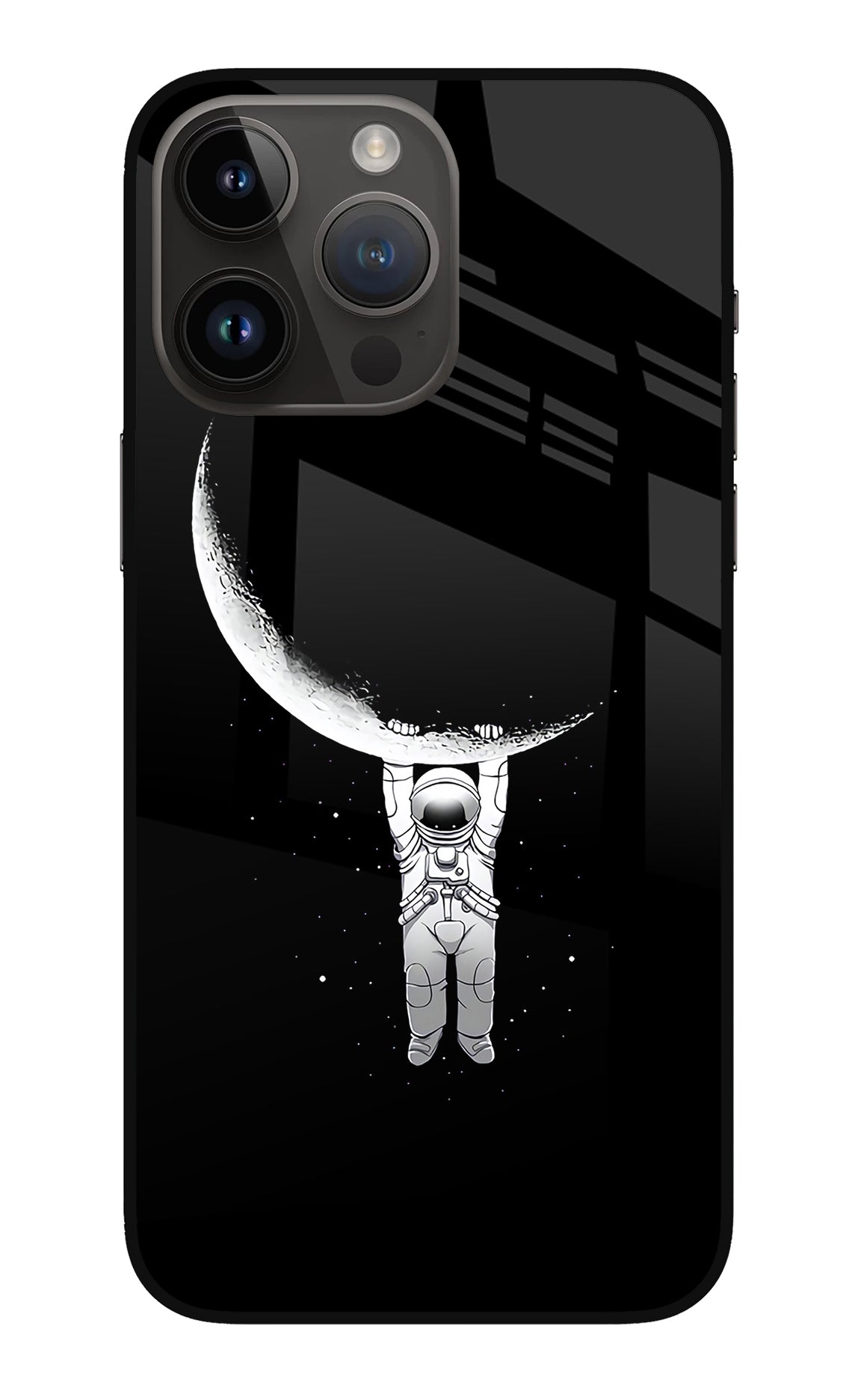 Moon Space iPhone 14 Pro Max Glass Case