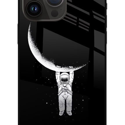 Moon Space iPhone 14 Pro Max Glass Case