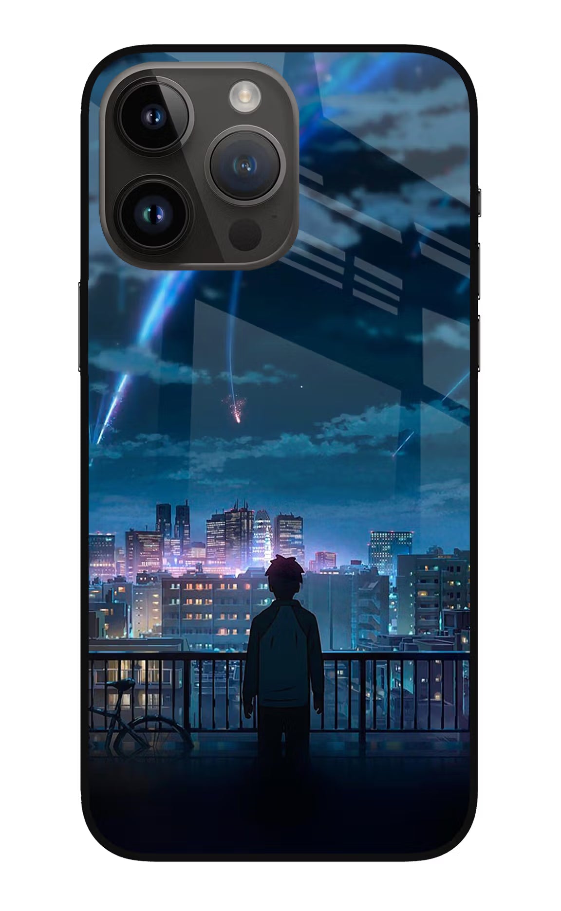Anime iPhone 14 Pro Max Glass Case Back Cover by Casekaro