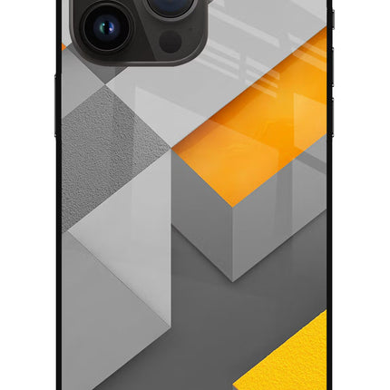 Abstract iPhone 14 Pro Max Glass Case
