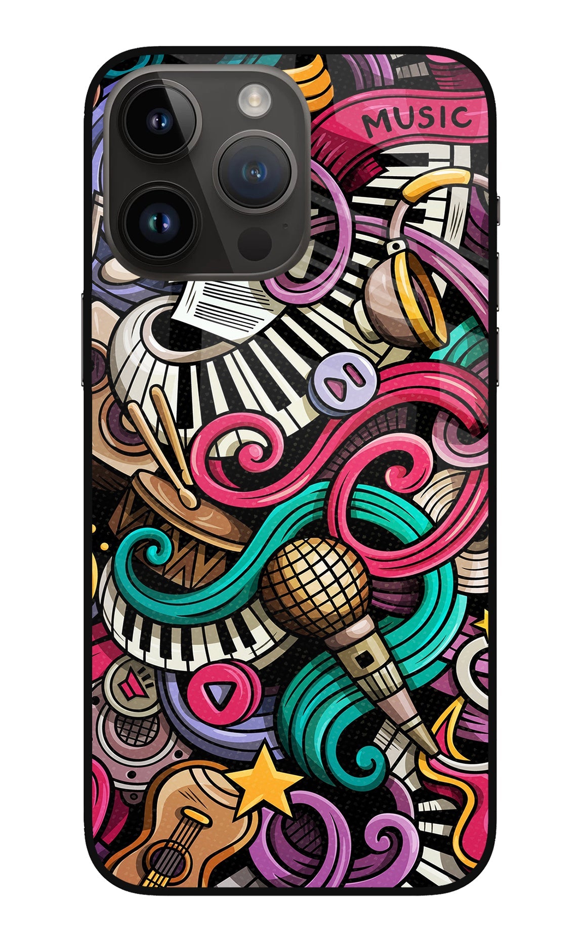 Music Abstract iPhone 14 Pro Max Back Cover