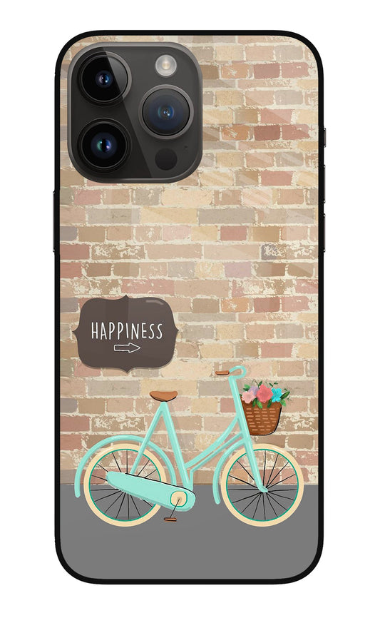 Happiness Artwork iPhone 14 Pro Max Glass Case