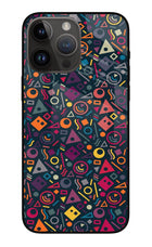 Geometric Abstract iPhone 14 Pro Max Glass Case