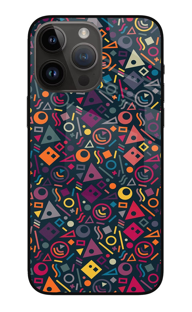 Geometric Abstract iPhone 14 Pro Max Glass Case