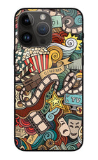 Cinema Abstract iPhone 14 Pro Max Glass Case