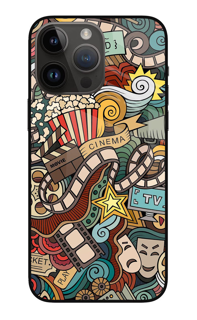 Cinema Abstract iPhone 14 Pro Max Glass Case
