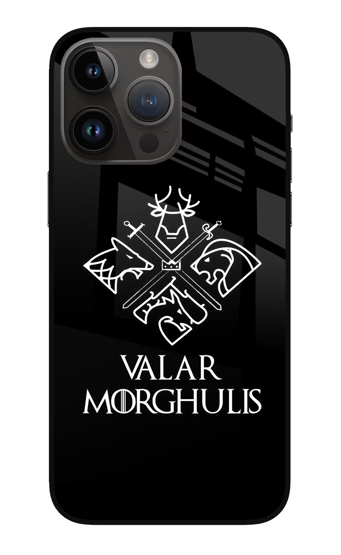 Valar Morghulis | Game Of Thrones iPhone 14 Pro Max Glass Case Back Cover by Casekaro
