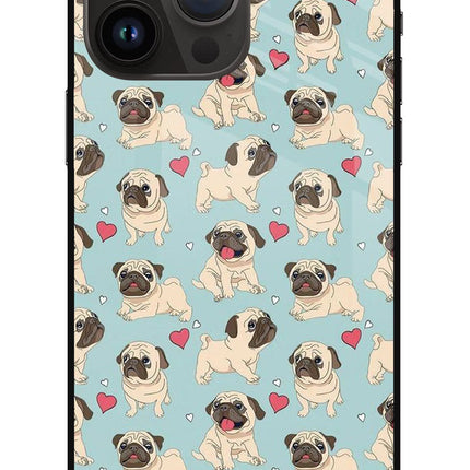 Pug Dog iPhone 14 Pro Max Glass Case