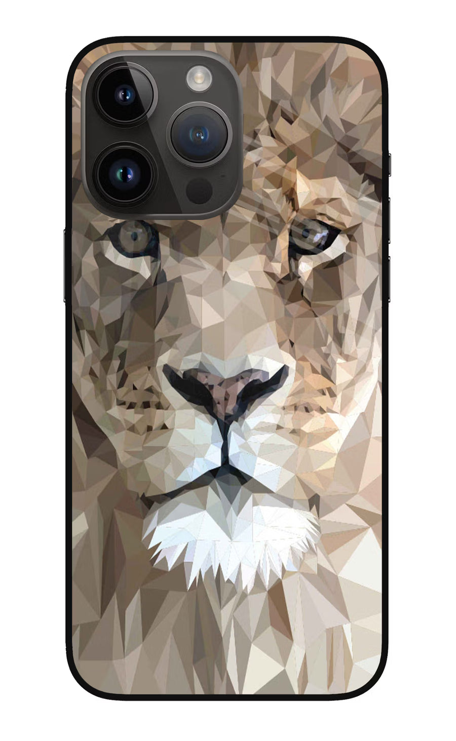 Lion Art iPhone 14 Pro Max Back Cover, Metal case