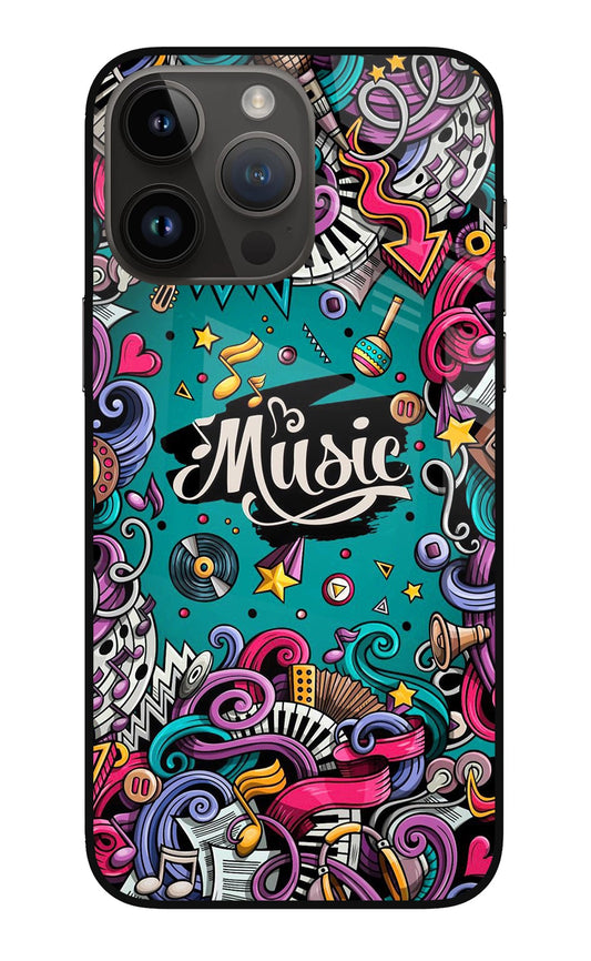 Music Graffiti iPhone 14 Pro Max Glass Case