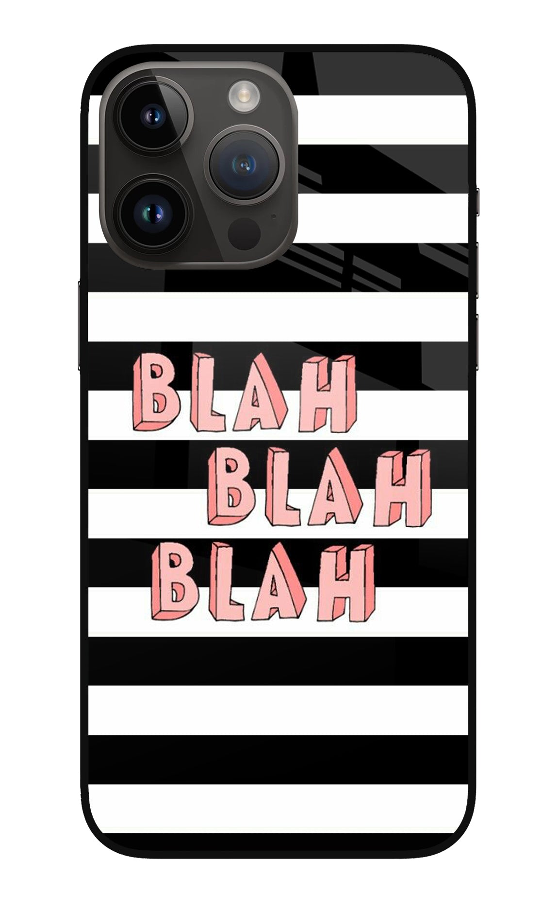 Blah Blah Blah iPhone 14 Pro Max Back Cover