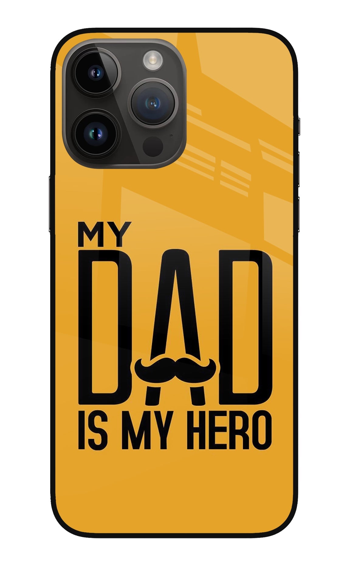 My Dad Is My Hero iPhone 14 Pro Max Glass Case