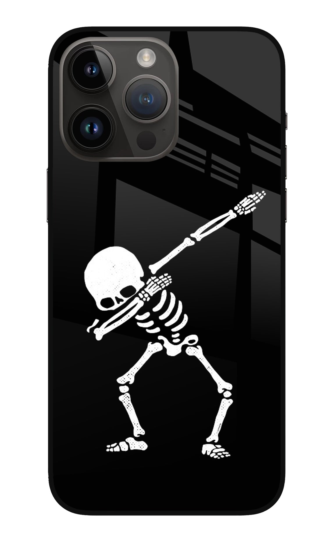 Dabbing Skeleton Art iPhone 14 Pro Max Back Cover