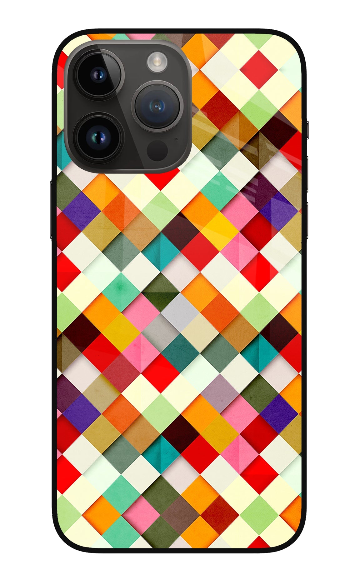 Geometric Abstract Colorful iPhone 14 Pro Max Back Cover