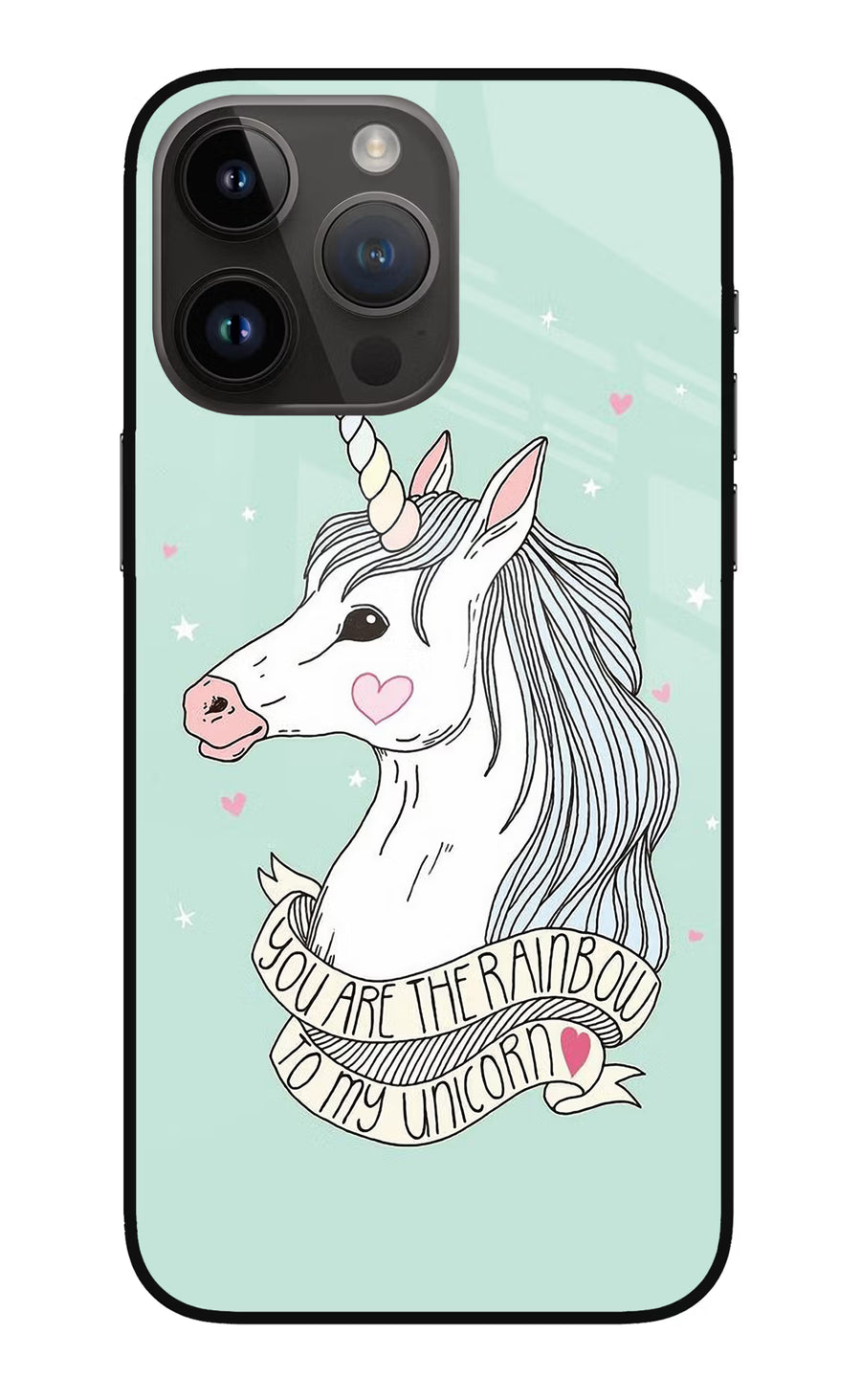 Unicorn Wallpaper iPhone 14 Pro Max Back Cover, Metal case