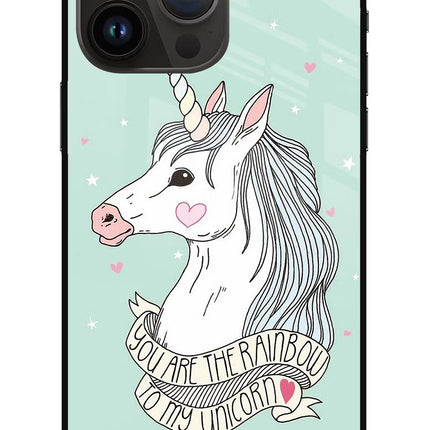 Unicorn Wallpaper iPhone 14 Pro Max Glass Case