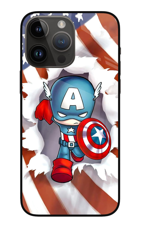 Captain America iPhone 14 Pro Max Glass Case