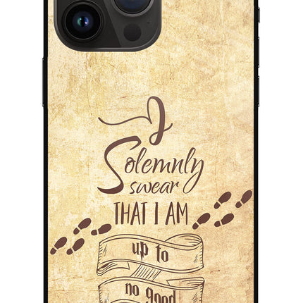 I Solemnly swear that i up to no good iPhone 14 Pro Max Glass Case