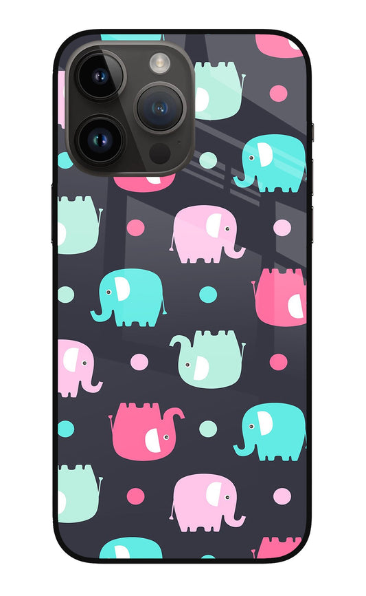 Elephants iPhone 14 Pro Max Glass Case
