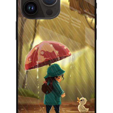 Rainy Day iPhone 14 Pro Max Glass Case