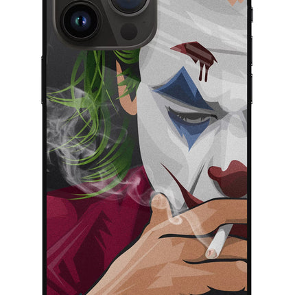 Joker Smoking iPhone 14 Pro Max Glass Case