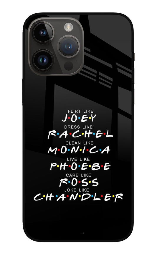 FRIENDS Character iPhone 14 Pro Max Glass Case