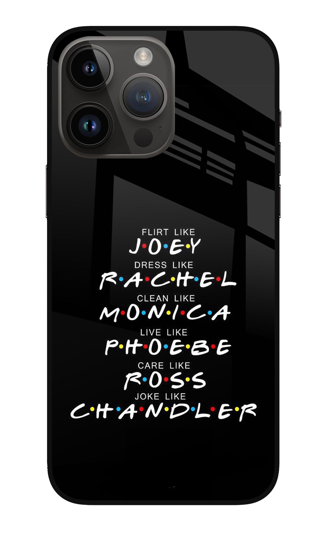 FRIENDS Character iPhone 14 Pro Max Back Cover