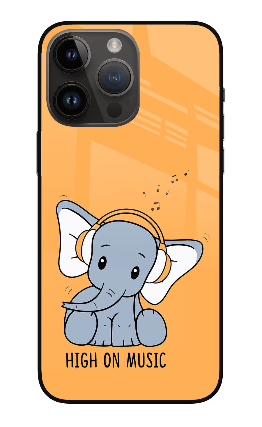 High On Music iPhone 14 Pro Max Back Cover, Metal case