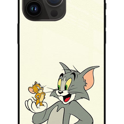 Tom & Jerry iPhone 14 Pro Max Glass Case Back Cover by Casekaro