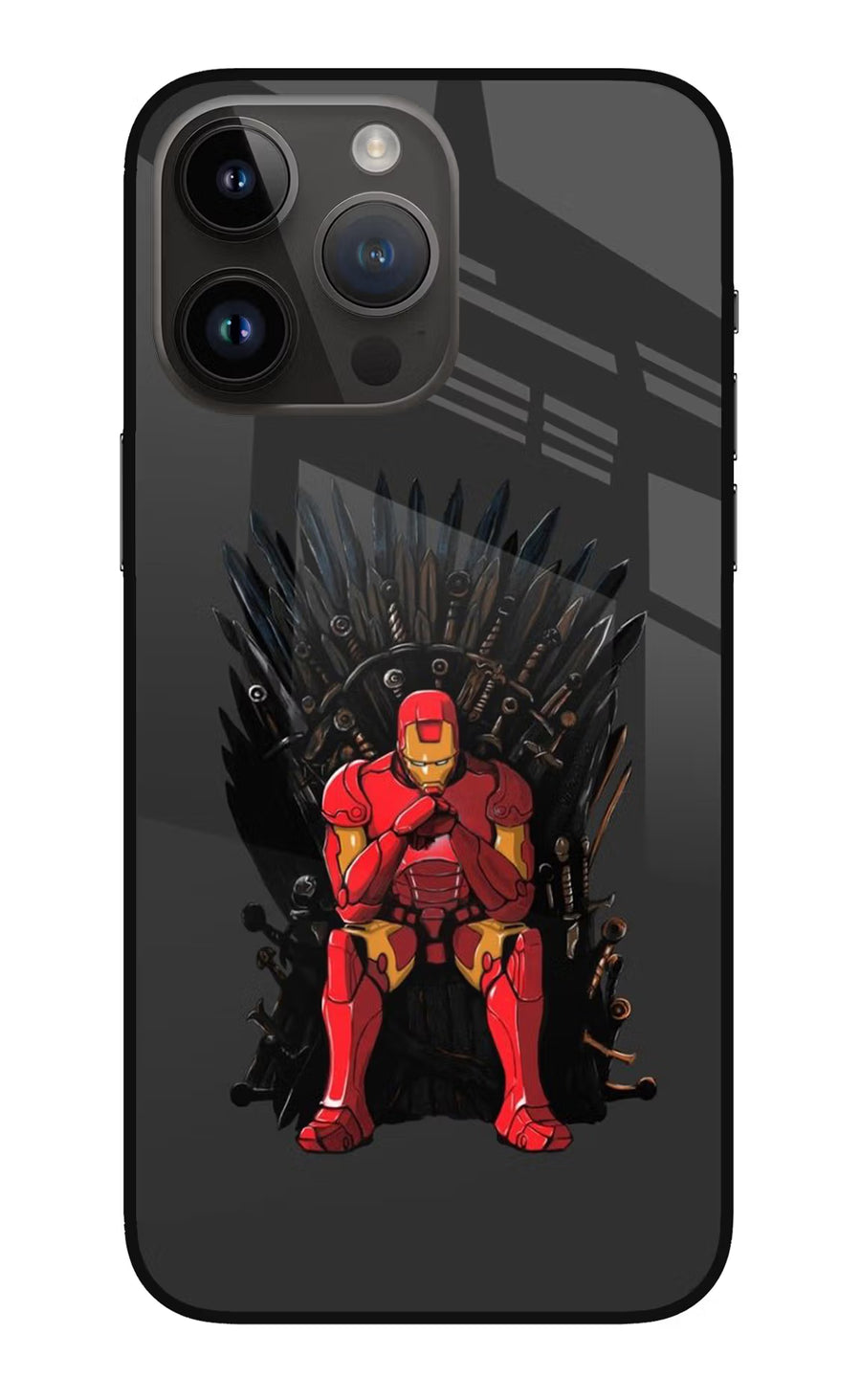 Ironman Throne iPhone 14 Pro Max Back Cover, Metal case