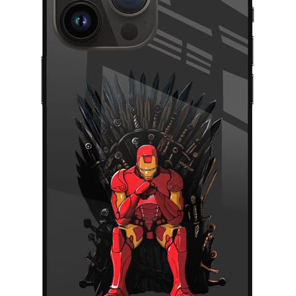 Ironman Throne iPhone 14 Pro Max Glass Case
