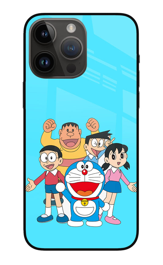 Doraemon Gang iPhone 14 Pro Max Glass Case