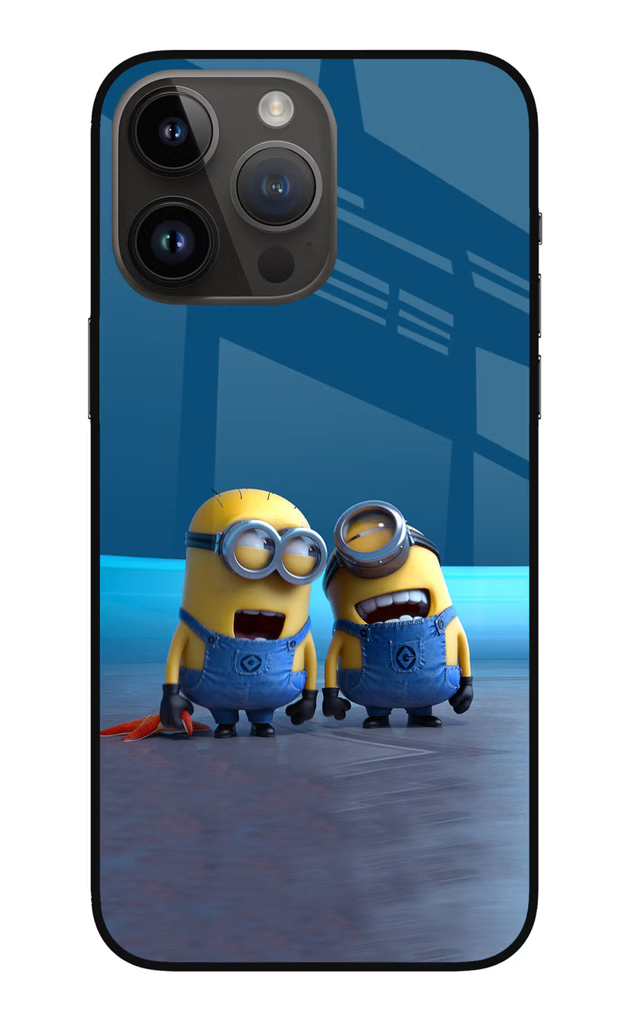 Minion Laughing iPhone 14 Pro Max Back Cover, Metal case