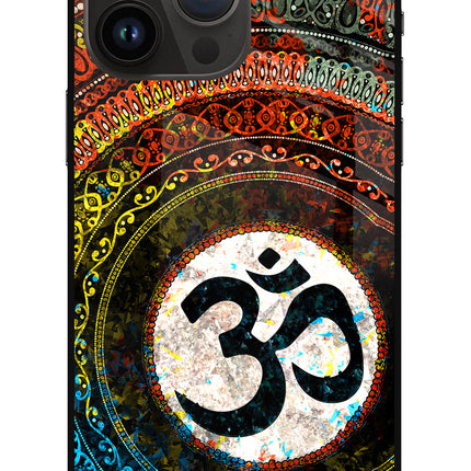 Om Cultural iPhone 14 Pro Max Glass Case