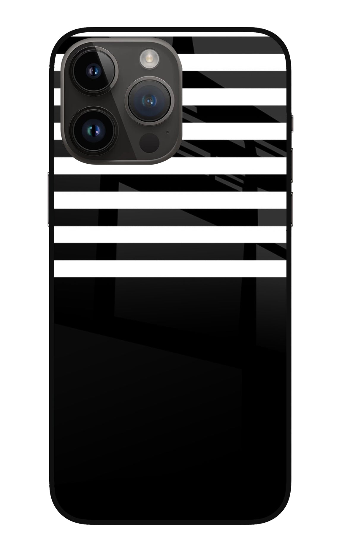 Black and White Print iPhone 14 Pro Max Back Cover