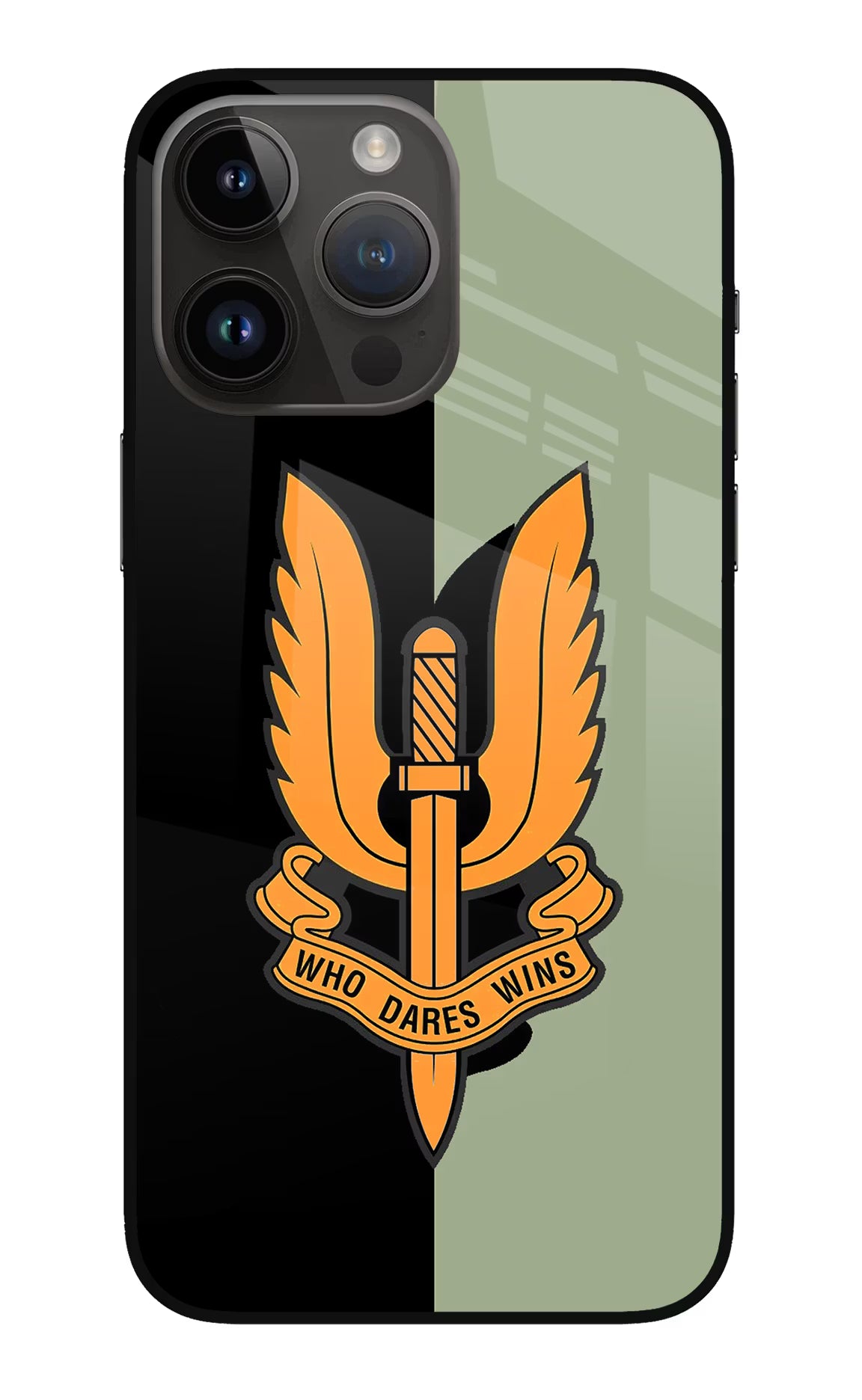 Balidan Logo iPhone 14 Pro Max Glass Case Back Cover by Casekaro