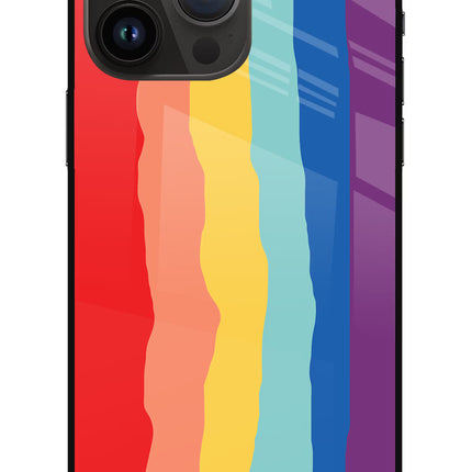 Rainbow iPhone 14 Pro Max Glass Case