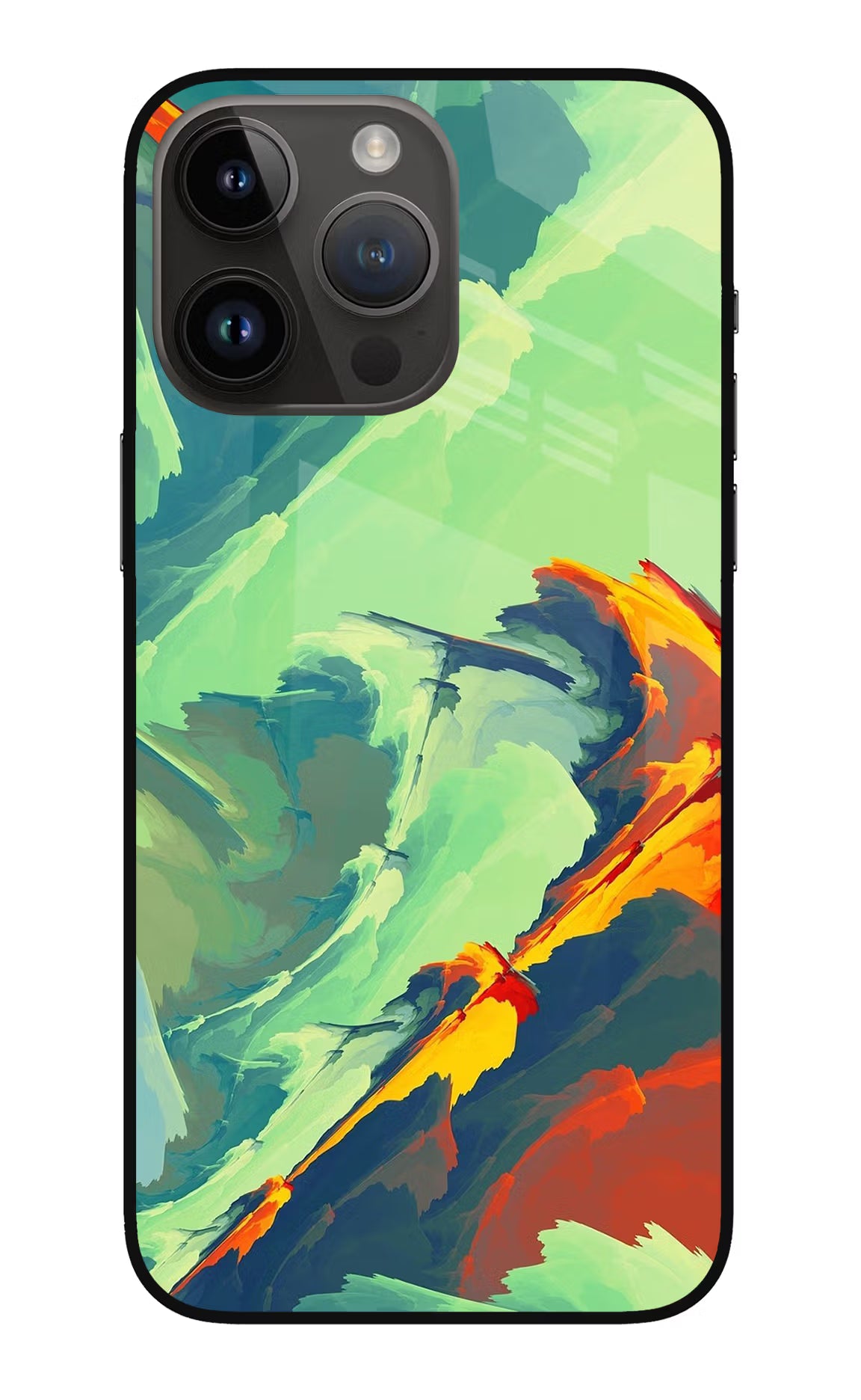Paint Art iPhone 14 Pro Max Glass Case Back Cover by Casekaro