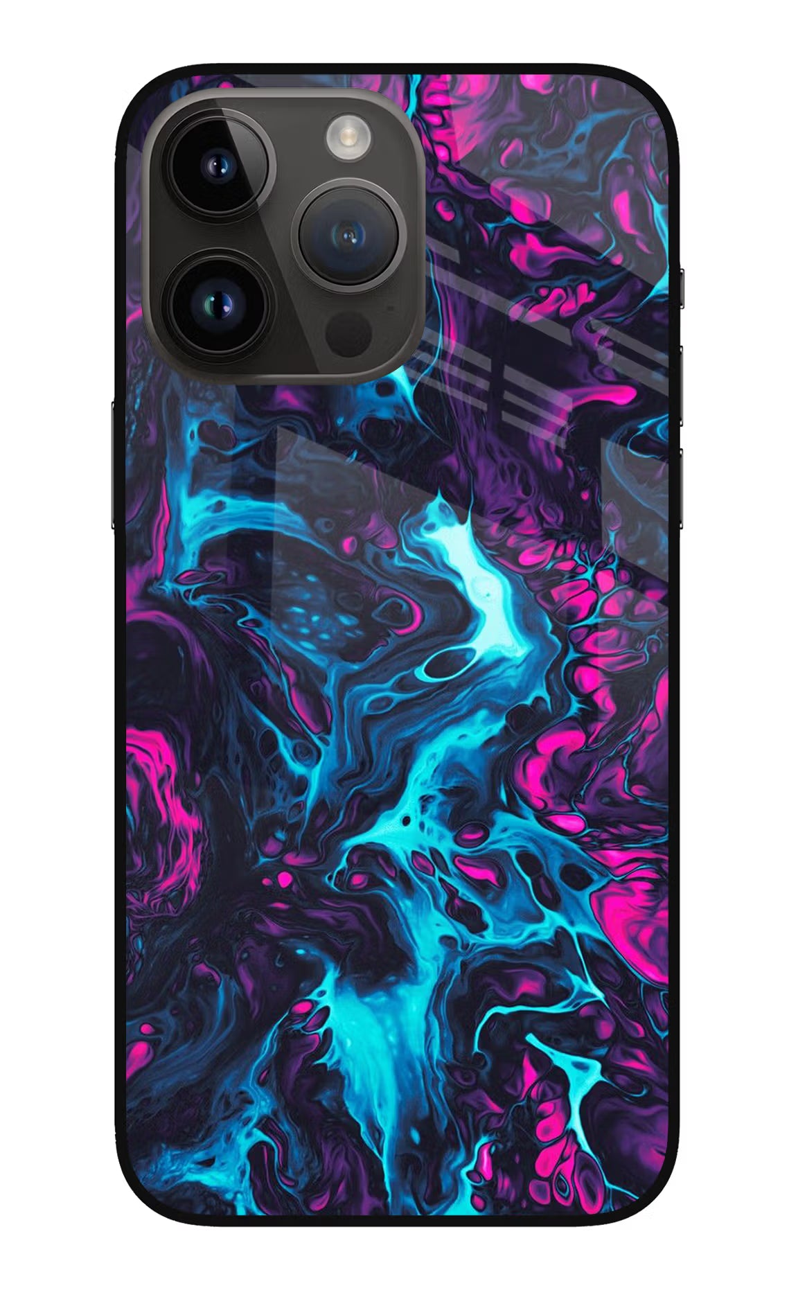 Abstract iPhone 14 Pro Max Glass Case Back Cover by Casekaro