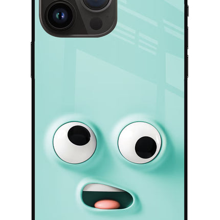 Funny Cartoon iPhone 14 Pro Max Glass Case