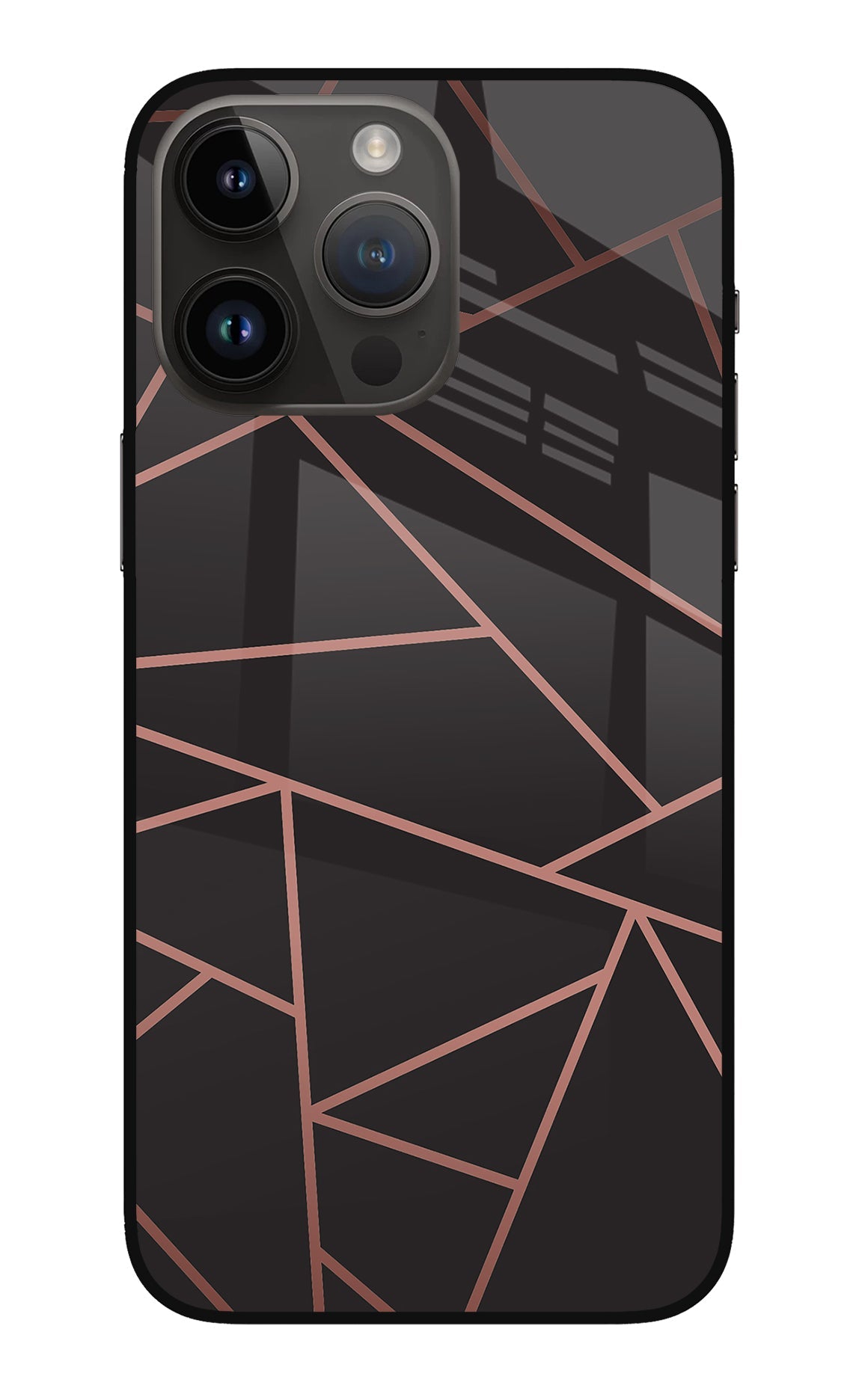 Geometric Pattern iPhone 14 Pro Max Glass Case