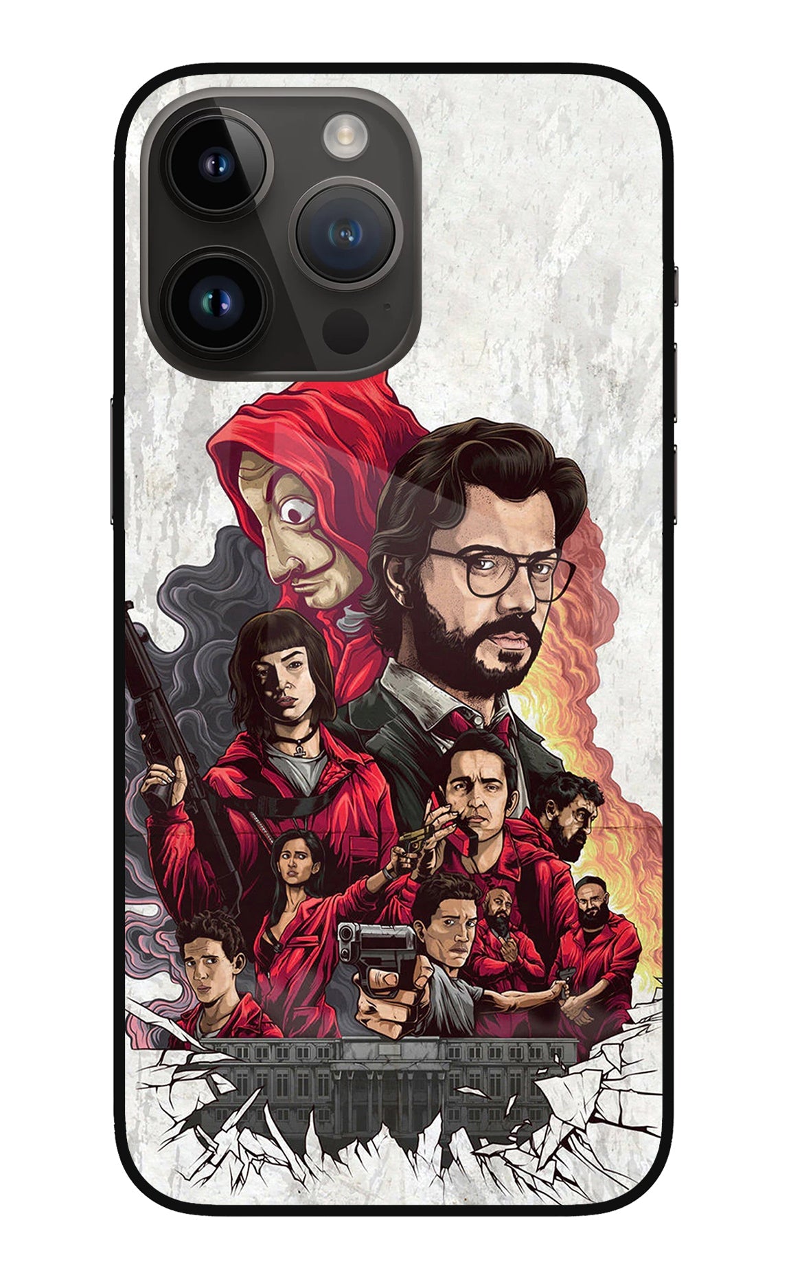 Money Heist Artwork iPhone 14 Pro Max Back Cover