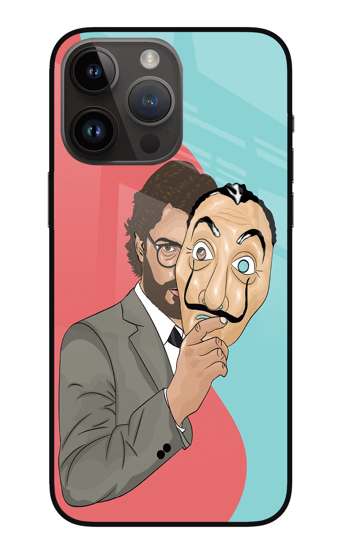 Professor iPhone 14 Pro Max Glass Case Back Cover by Casekaro