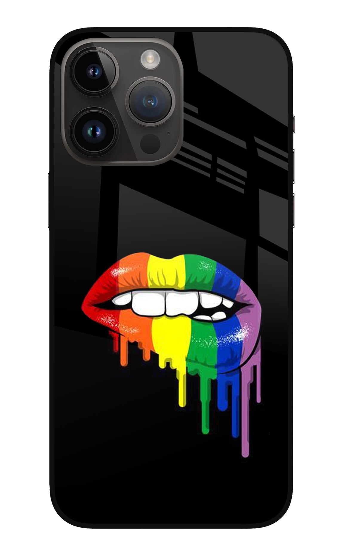 Lips Biting iPhone 14 Pro Max Back Cover