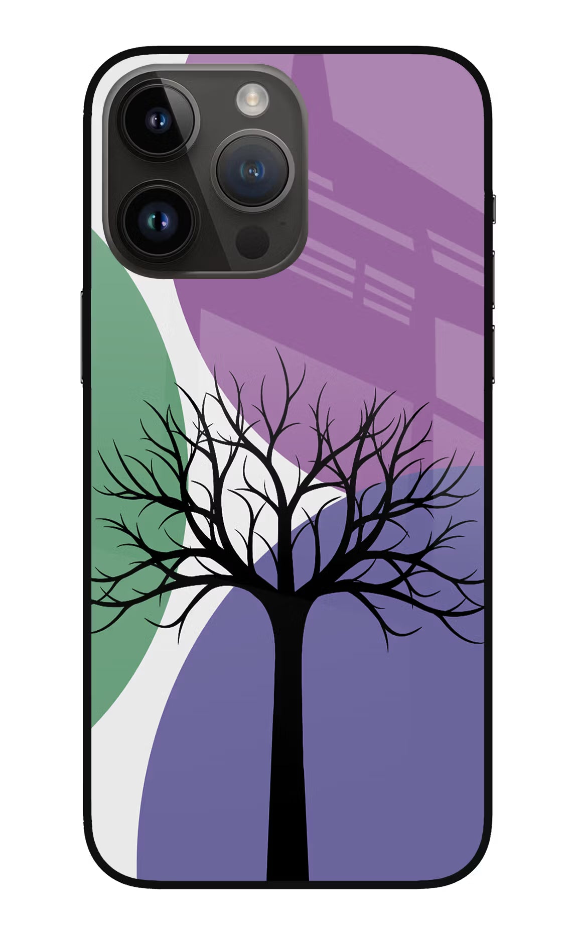 Tree Art iPhone 14 Pro Max Glass Case Back Cover by Casekaro