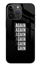 Again Again Gain iPhone 14 Pro Max Glass Case
