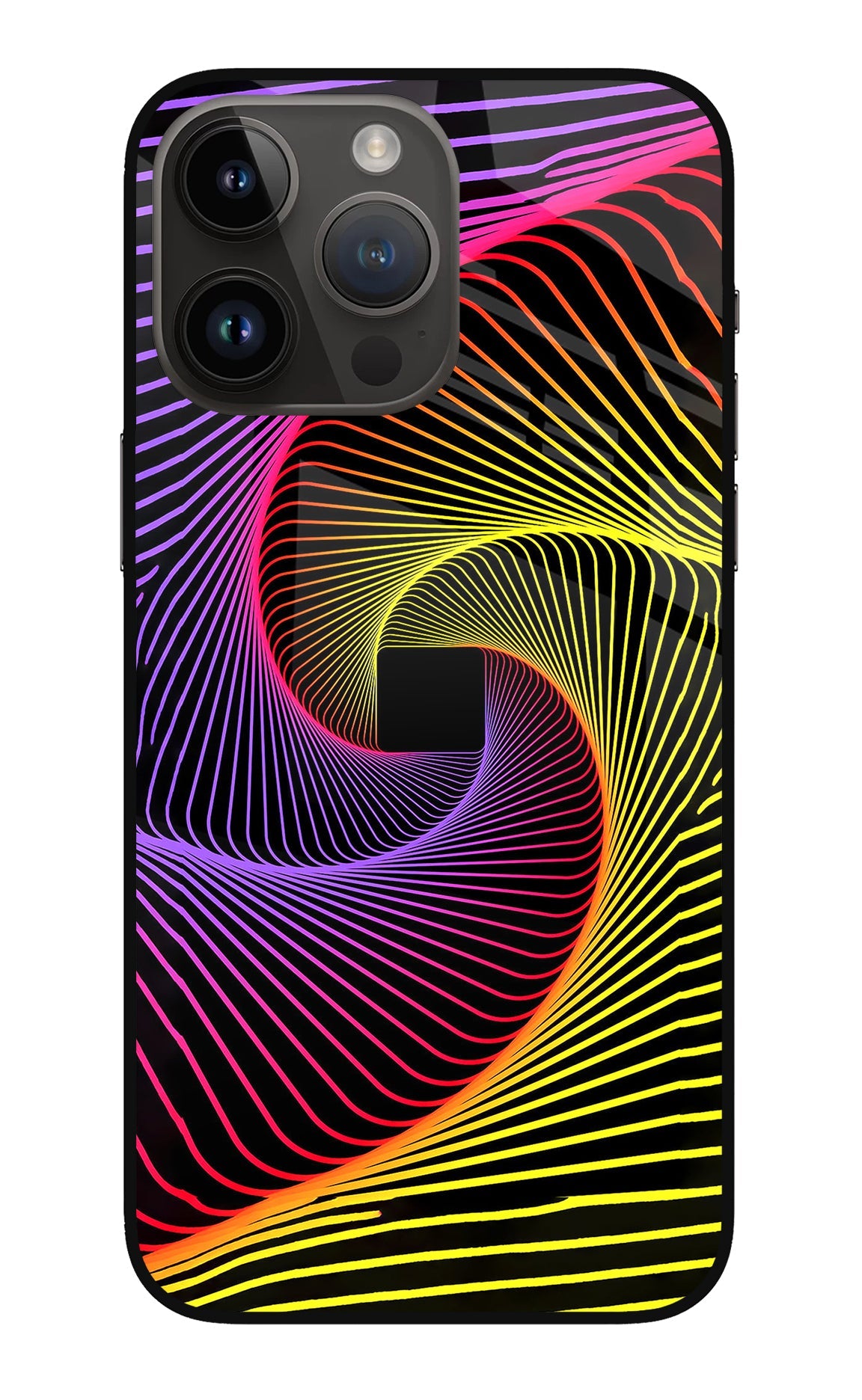 Colorful Strings iPhone 14 Pro Max Glass Case